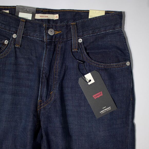 NWT $108 Levi's Premium Baggy Dad Wide Leg Jeans Cotton Linen Women Size 26x30 - Picture 9 of 16